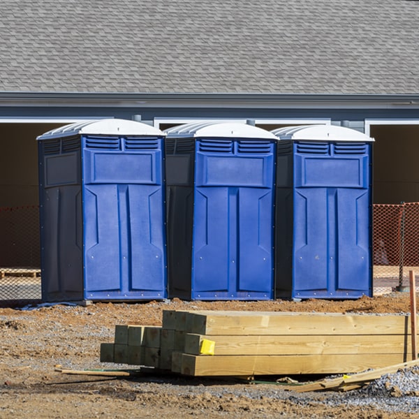 how can i report damages or issues with the porta potties during my rental period in Newfane NY